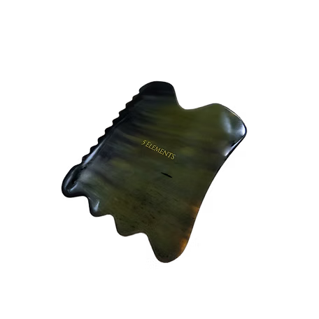 5 Elements Head & Body Scraper Gua Sha 五行黑牛角刮痧板